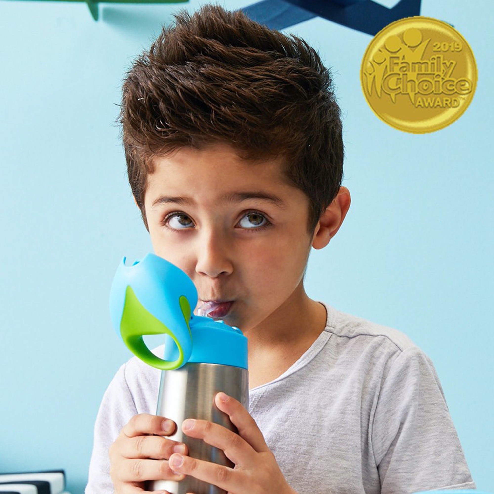 Gourde Inox 1L – Bouteille Isotherme Avec Paille, Sans BPA, Pour Enfants & Adultes, Sport, École Et Rando