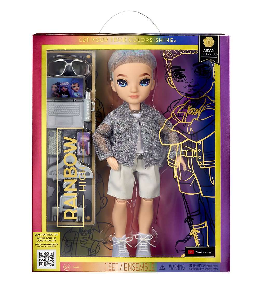 Rainbow High S23 Fashion Doll Aiden Russell Série 5