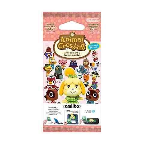 Paquet de 3 cartes Animal Crossing Série 4 1 carte spéciale + 2 standard WII U