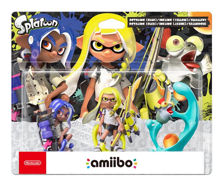 Figurine Amiibo Splatoon Octaling + Inkling + Salmioch Nintendo - vue 2