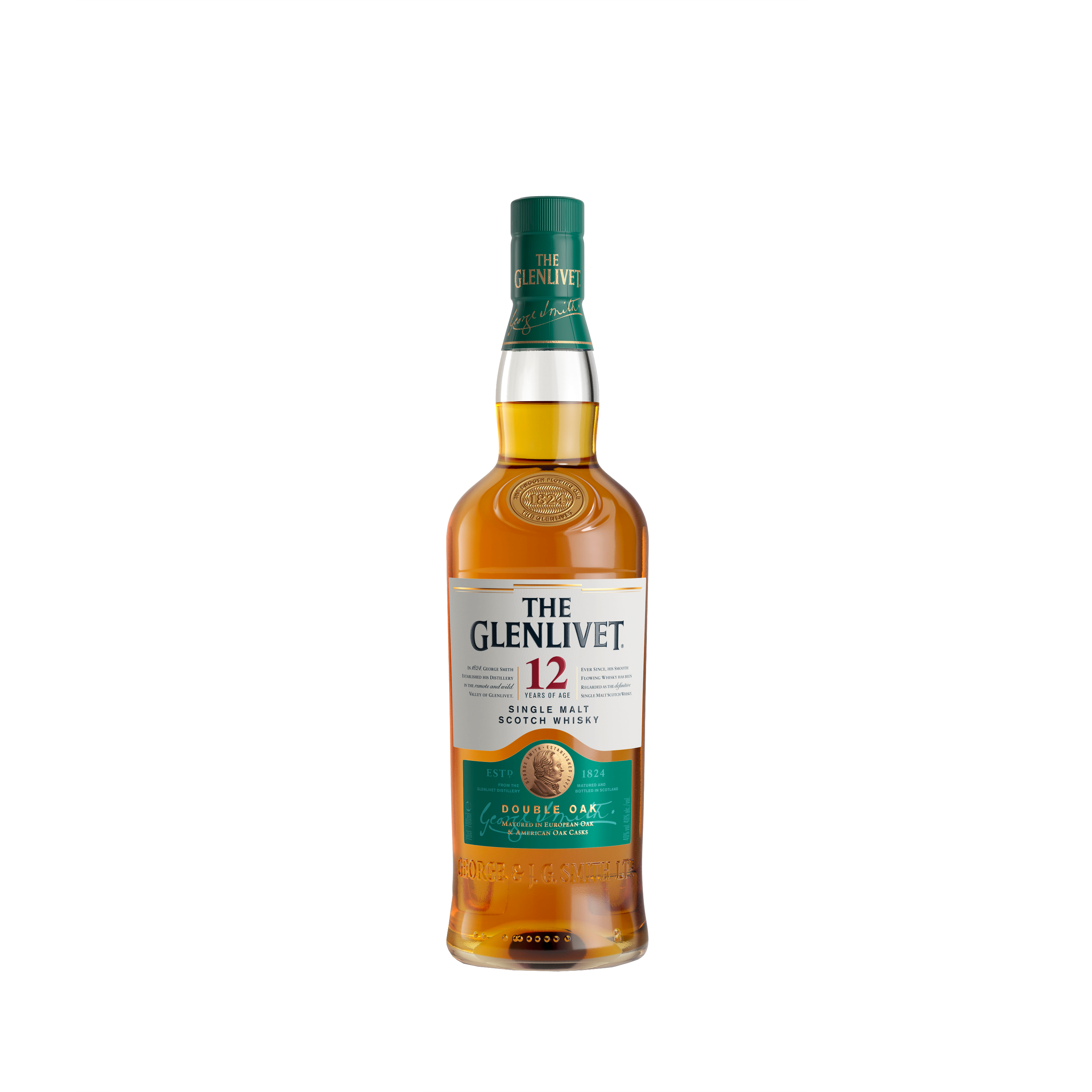 Whisky Single Malt Glenlivet Double Oak 12 ans - Ecosse, 40% vol. - 70 cl