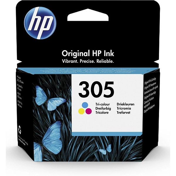 Cartouche d'Encre HP 305 Trois Couleurs Authentique (3YM60AE)