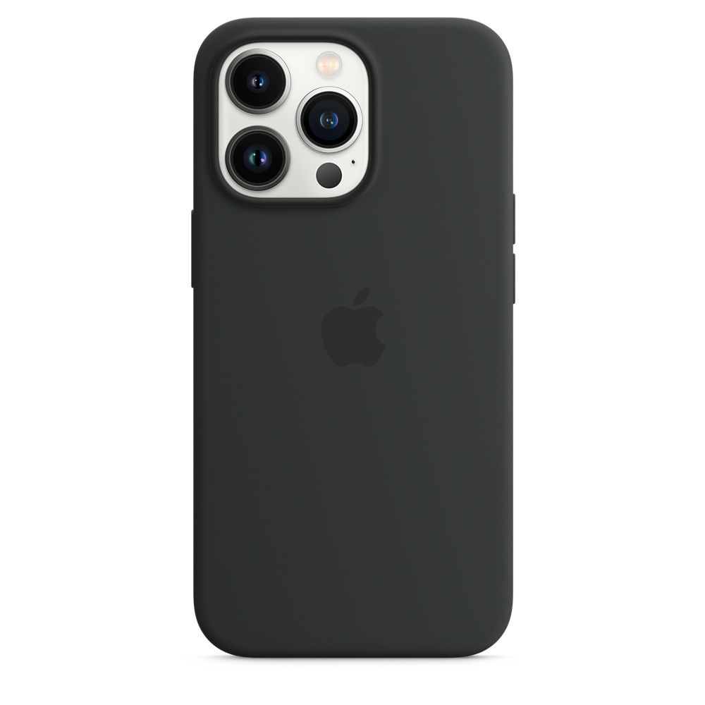 Coque en silicone Apple avec MagSafe pour iPhone 13 Pro Minuit