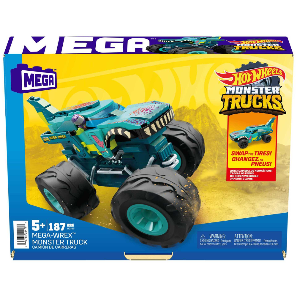 MEGA - Coffret Hot Wheels Monster Truck Mega Wrex - Briques de construction - 5 ans et +