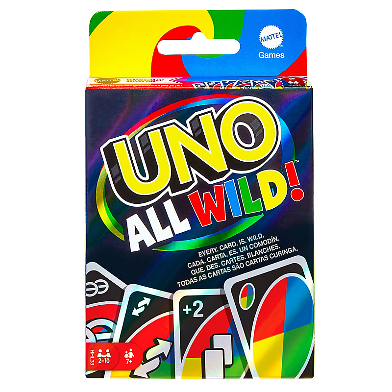 Mattel Games - UNO All Wild - jeu de cartes - Jeu de Cartes Famille - 7 ans et +