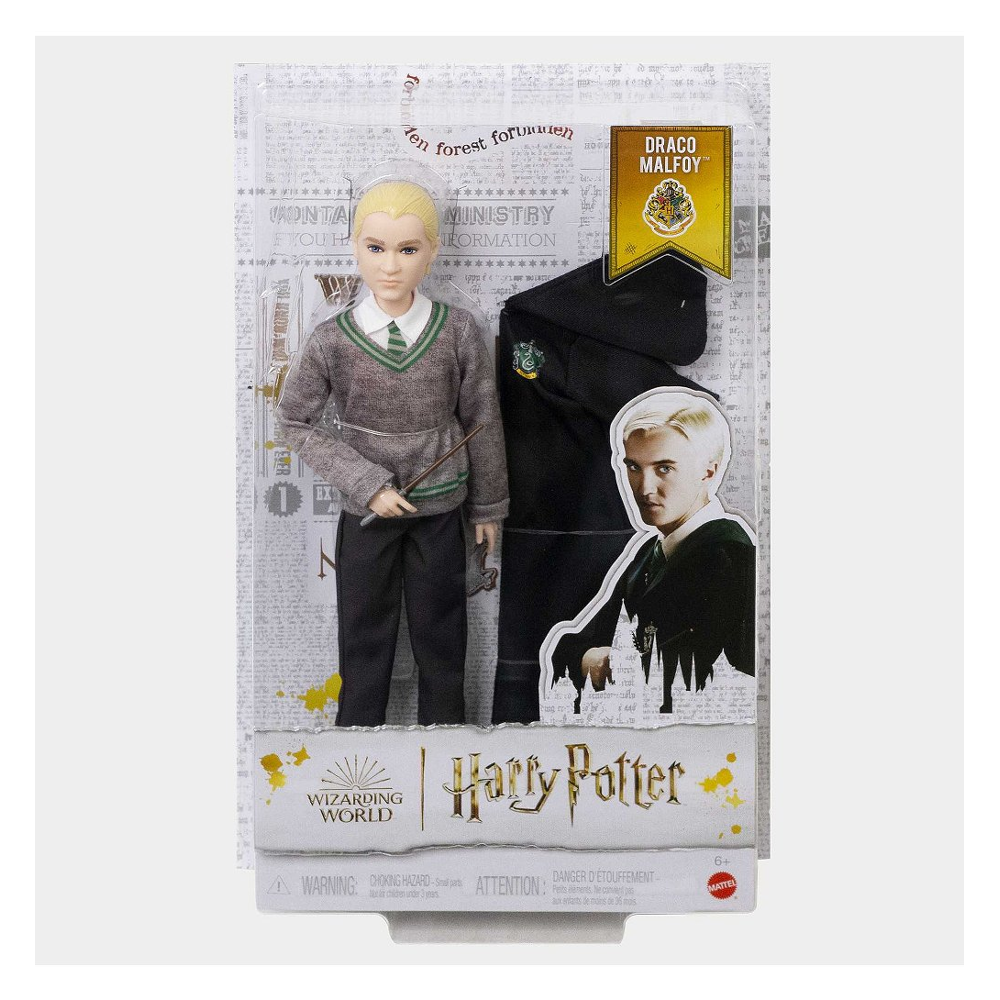 Harry Potter - Drago Malefoy avec habillage et accessoire - Poupée Figurine - 3 ans et +