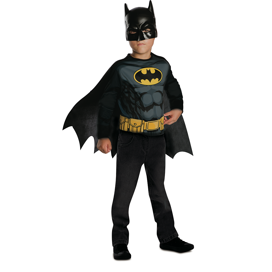 Top & Masque Batman Noir & Jaune Tu