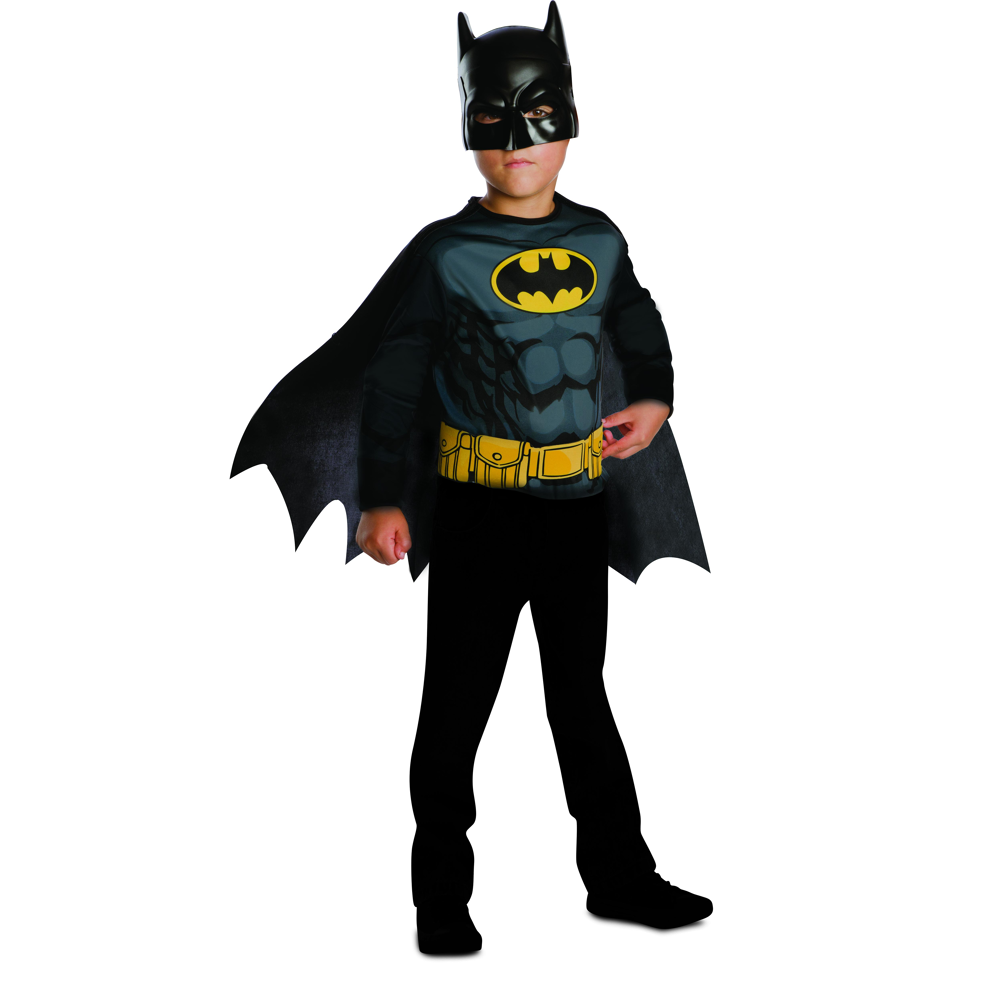 Top & Masque Batman Noir & Jaune Tu
