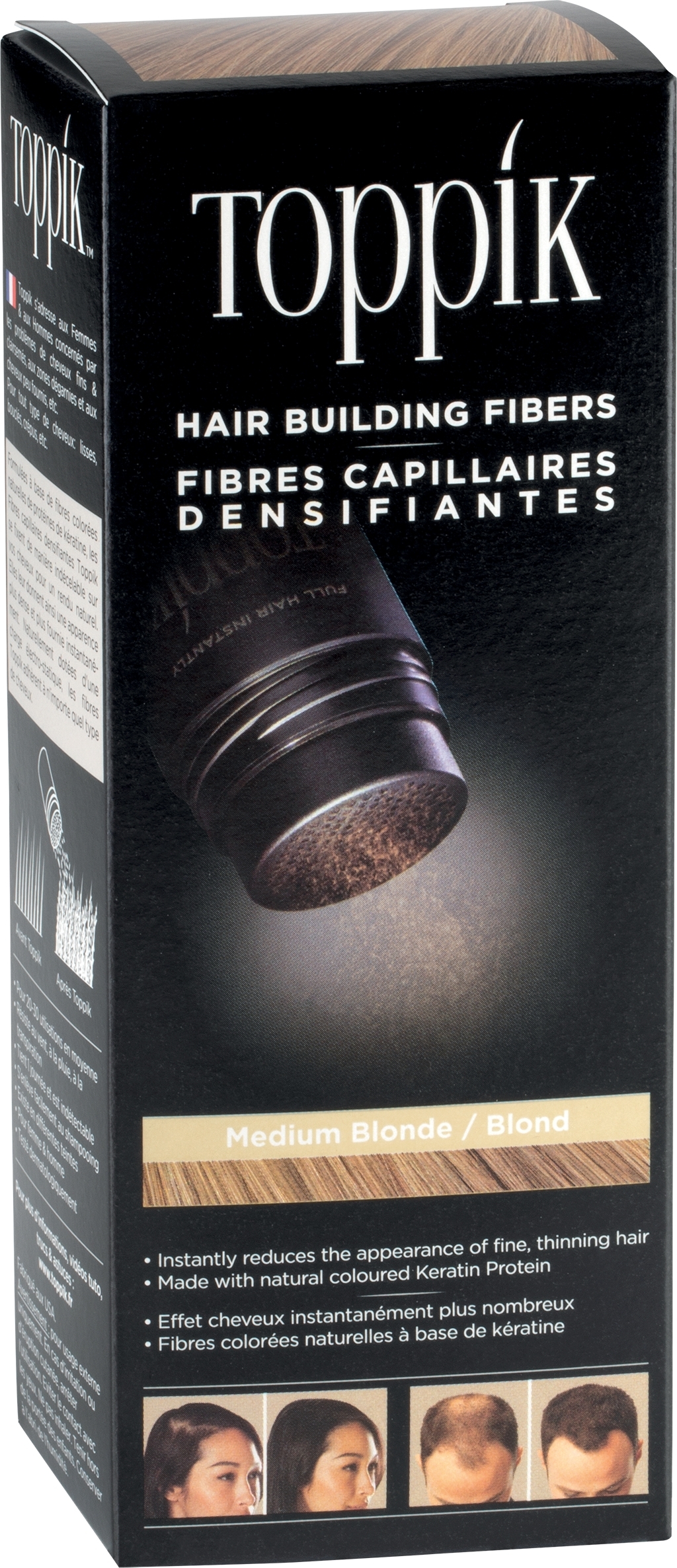 Fibres capillaires densifiantes 12g Teinte : blonde