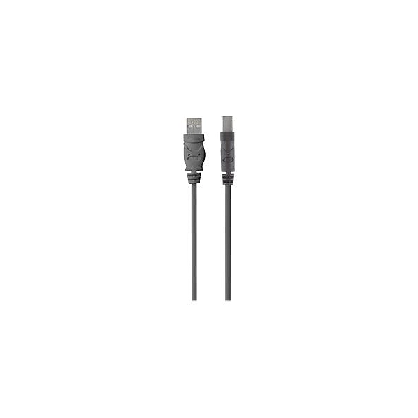 Belkin USB 2.0 A - USB 2.0 B, 1.8m câble USB 1,8 m USB A USB B Gris