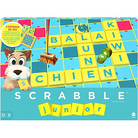 Mattel Games - Scrabble Junior - Jeu De Société - 6 Ans Et + - Scrabble