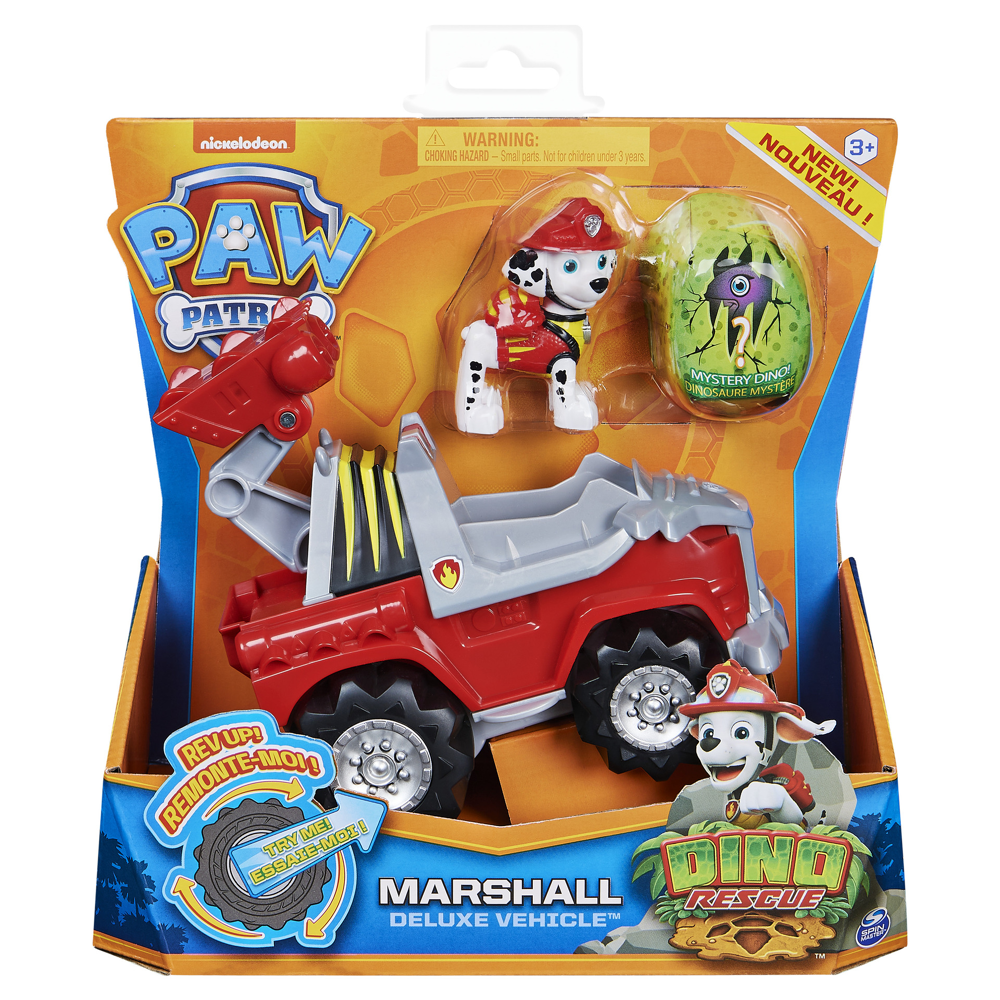 Vehicule + Figurine Marcus Dino Rescue Paw Patrol - La Pat' Patrouille