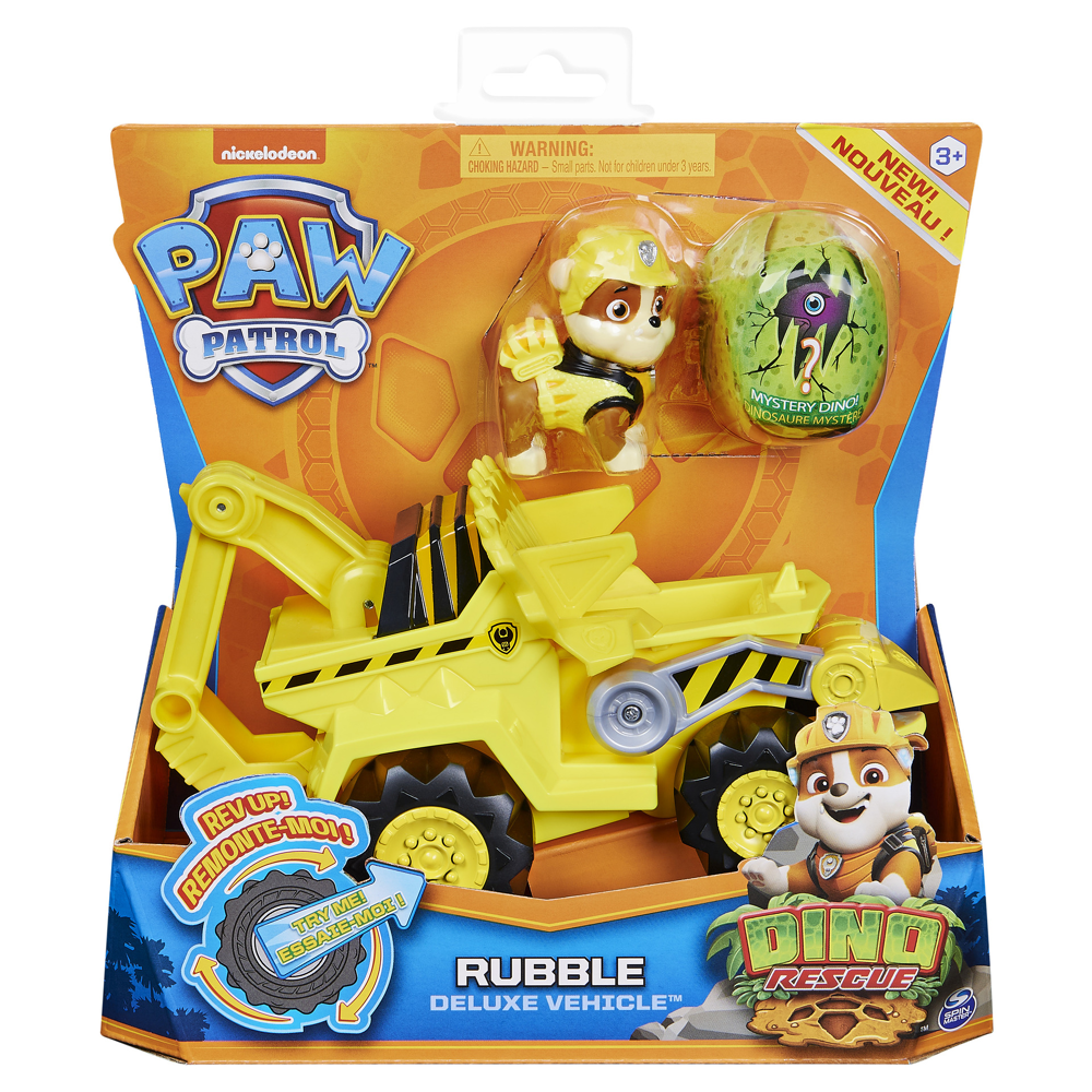 Vehicule + Figurine Ruben Dino Rescue Paw Patrol - La Pat' Patrouille