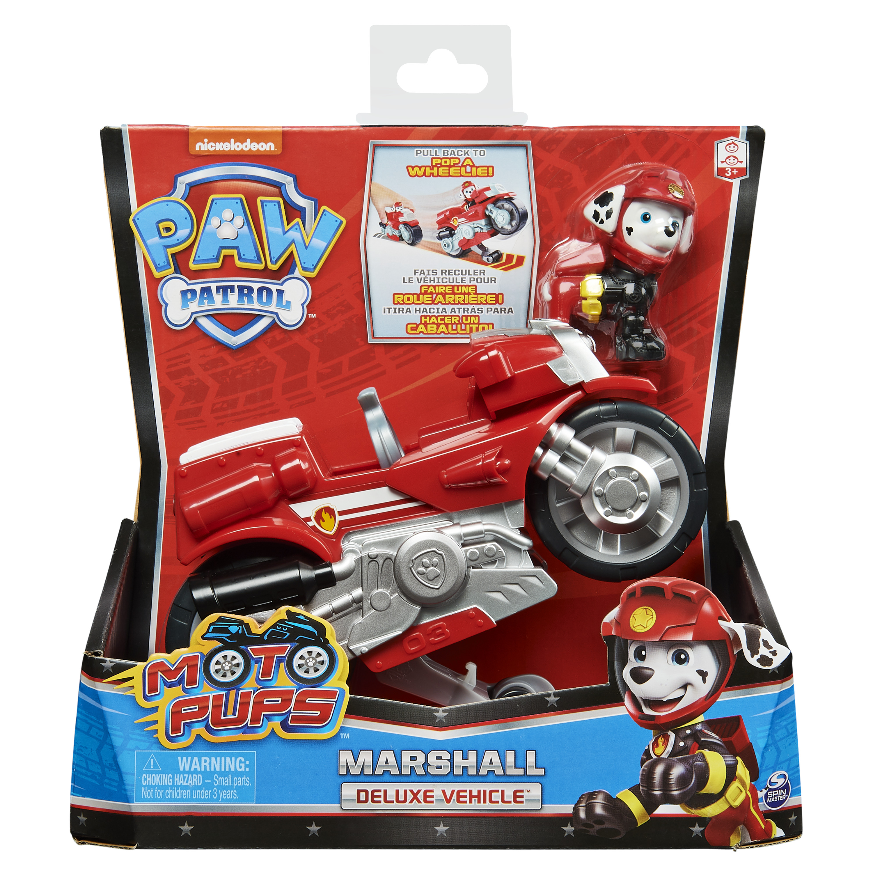 Vehicule + Figurine Marcus Moto Pups Paw Patrol (Solid) - La Pat' Patrouille