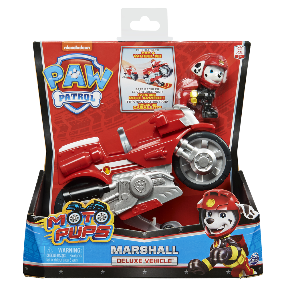 Vehicule + Figurine Marcus Moto Pups Paw Patrol (Solid) - La Pat' Patrouille