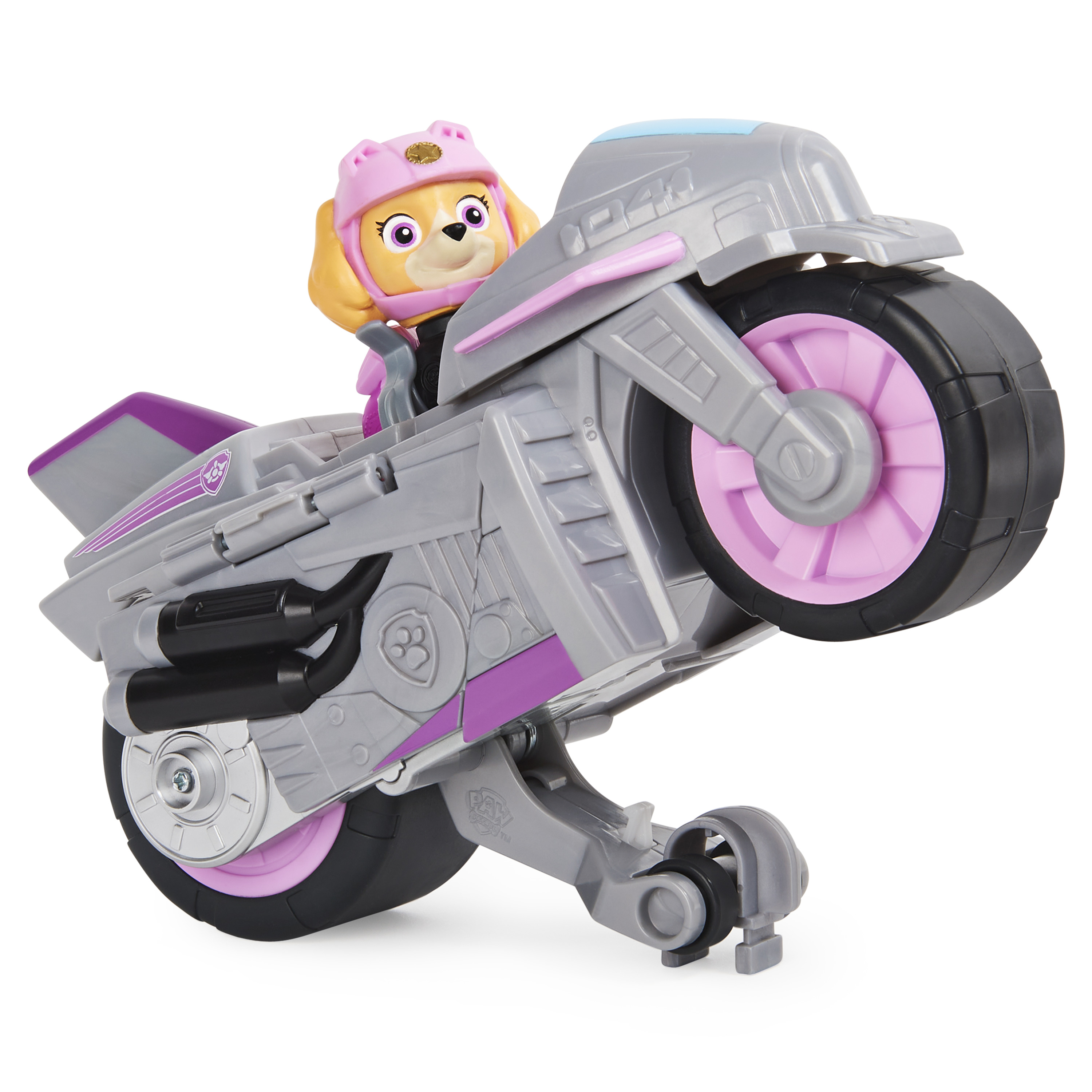 Vehicule + Figurine Stella Moto Pups Paw Patrol (Solid) - La Pat' Patrouille