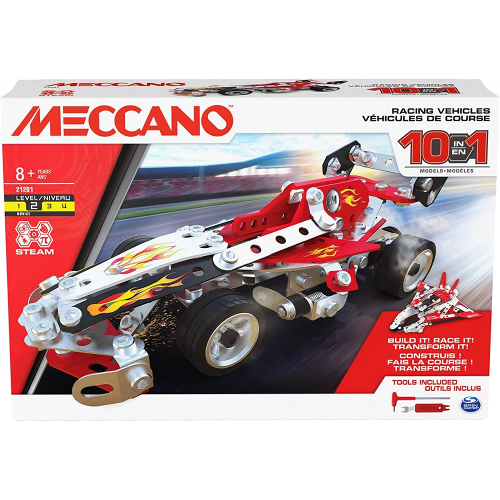 Vehicules De Course - 10 Modeles Meccano