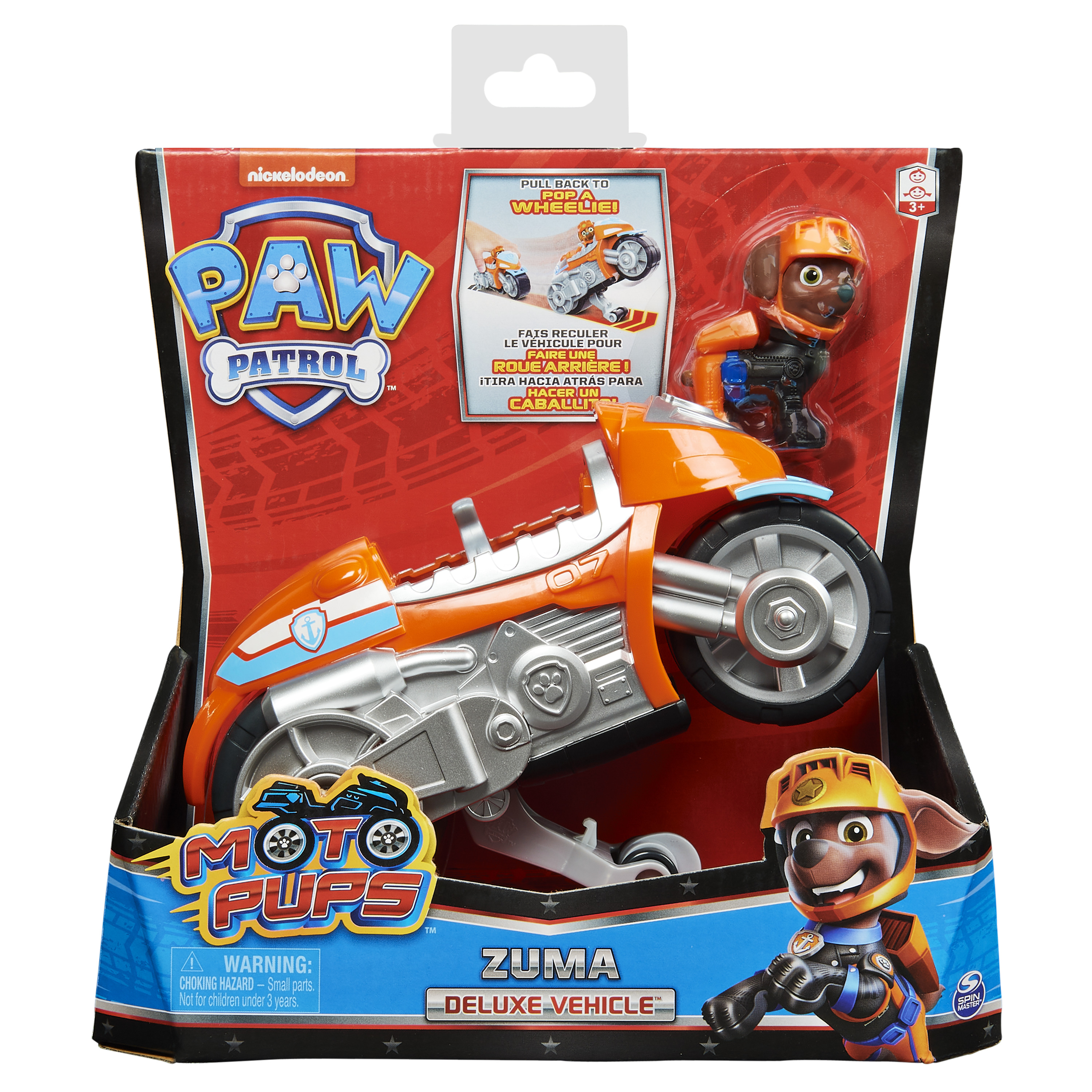 Vehicule + Figurine Zuma Moto Pups Paw Patrol (Solid) - La Pat' Patrouille
