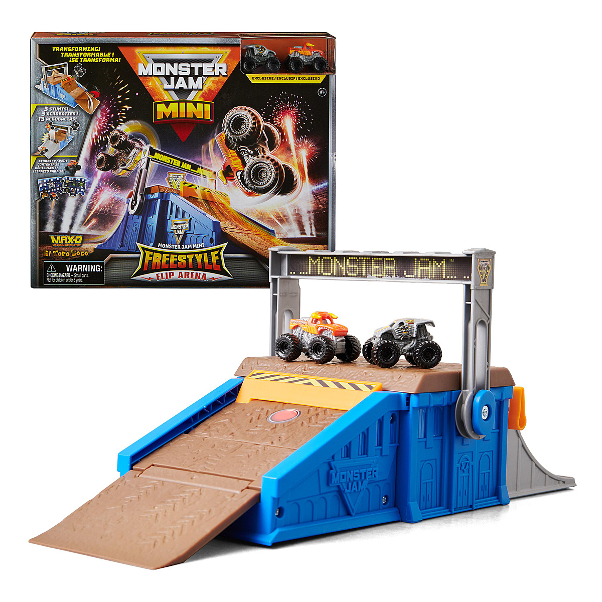 Playset Mini Freestyle Flip Arena Monster Jam - Monster Jam