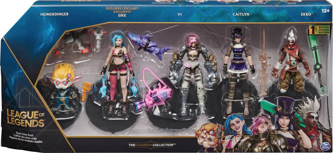 COFFRET 5 FIGURINES 10 CM League of Legends