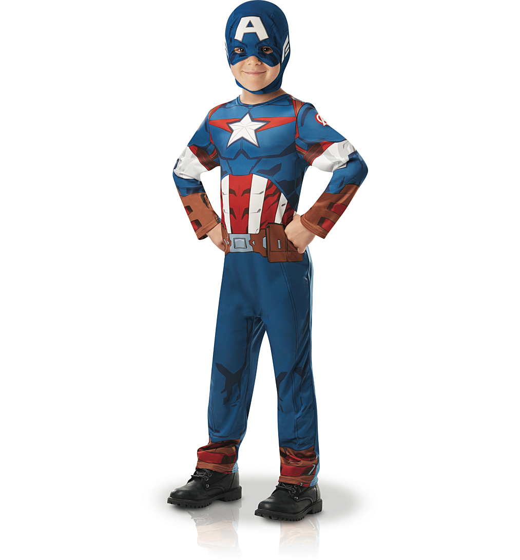 Déguisement Classique Captain América Série Animée Taille M - Avengers