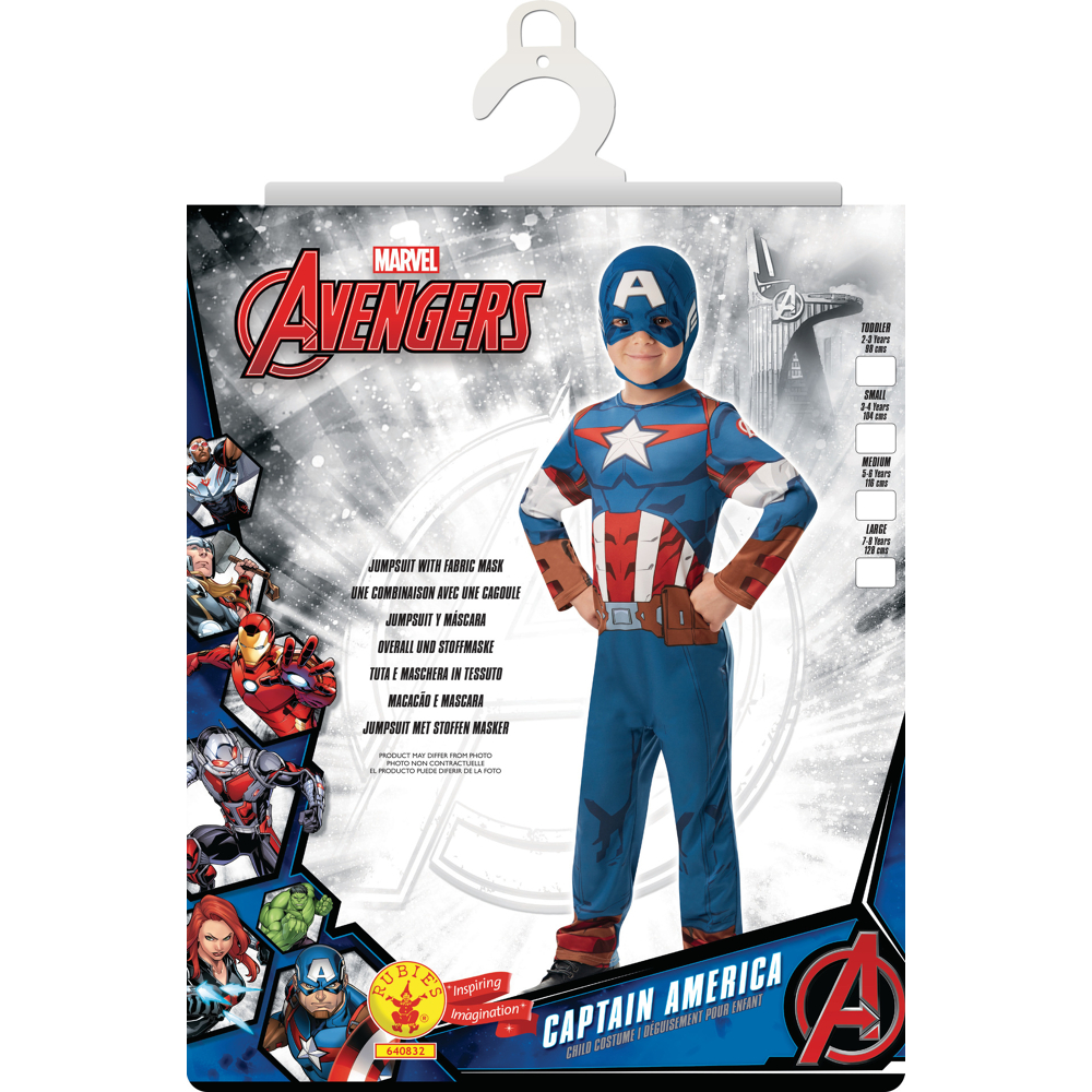 Déguisement Classique Captain América Série Animée Taille M - Avengers