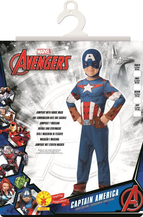 Déguisement Classique Captain América Série Animée Taille L - Avengers