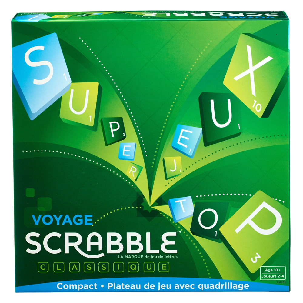 Mattel Games - Scrabble Voyage - Jeu De Société - 10 Ans Et + - Scrabble