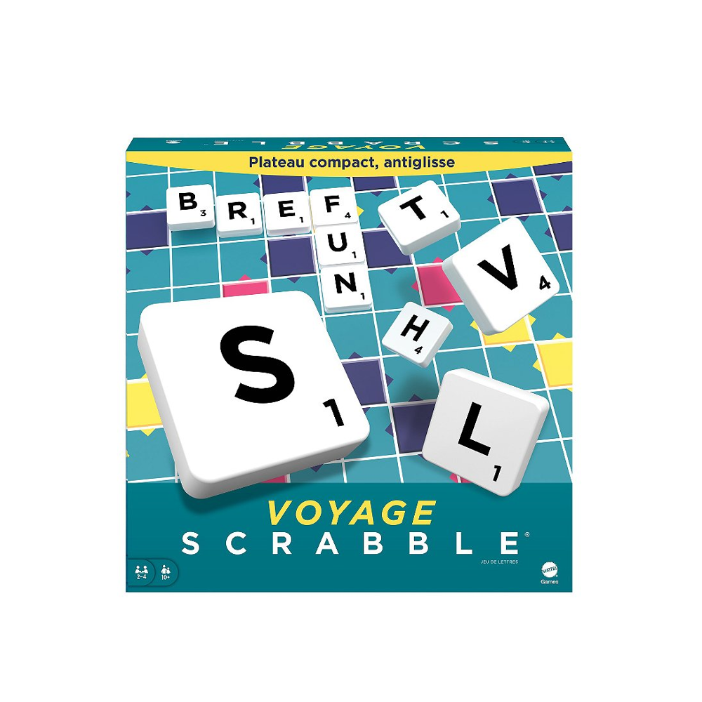Mattel Games - Scrabble Voyage - Jeu De Société - 10 Ans Et + - Scrabble