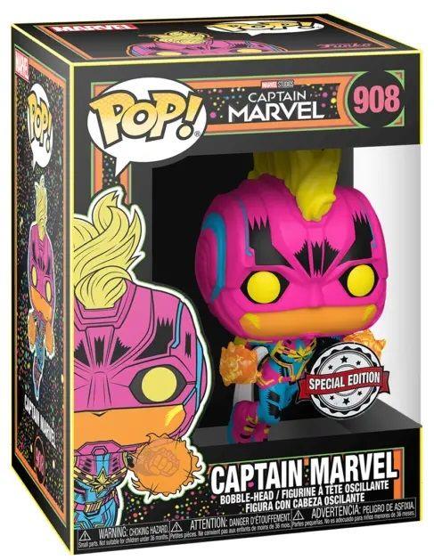 Figurine Pop [Exclusive] Marvel : Captain Marvel (Blacklight) [908]