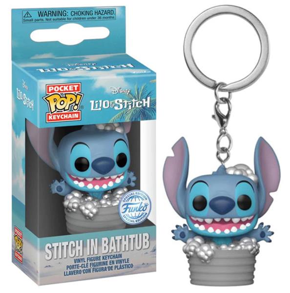 Pocket Pop ! Keychain [Exclusive] Disney : Stitch dans son bain
