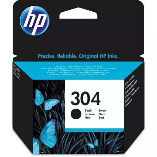 HP 304 Cartouche d'Encre Noire Authentique (N9K06AE)