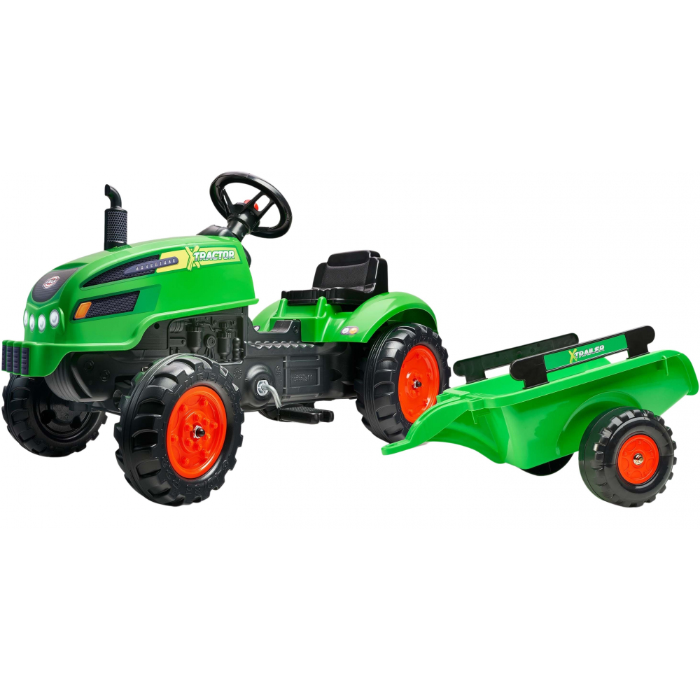Tractopelle à Pédales CLAAS Pour Enfants 3+ Ans - Avec Pelle, Excavatrice Et Remorque Basculante - Fabriqué En France - 11
