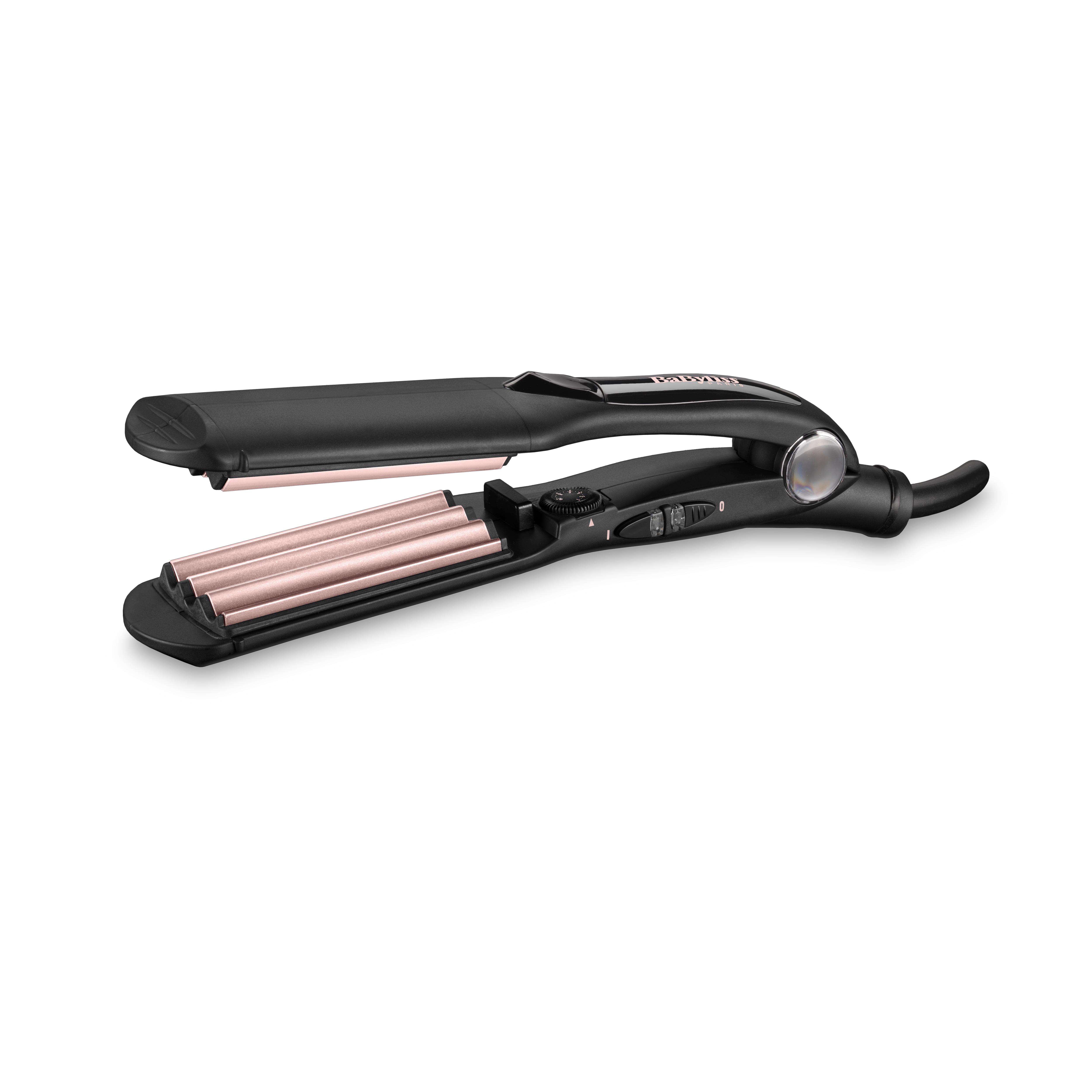 BaByliss The Crimper Fer texturisant À chaleur Noir, Rose 1,8 m