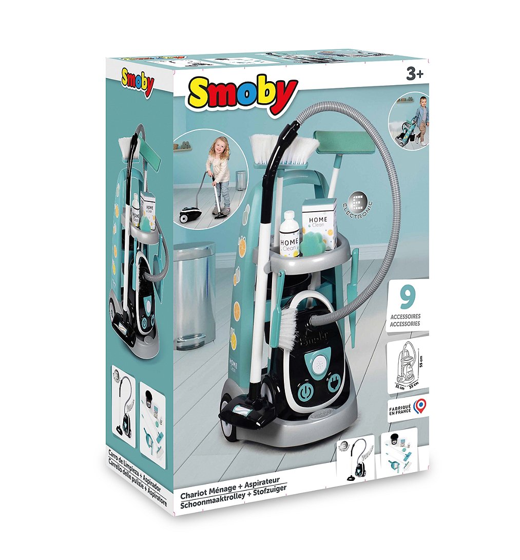 Chariot De Menage + Aspirateur Smoby