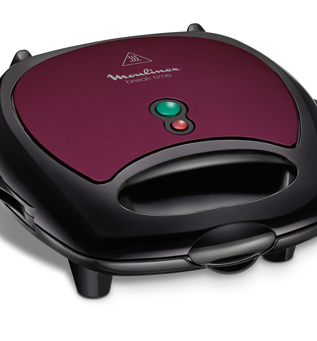 Moulinex SJ615612 moule à gauffres 2 gauffre(s) 700 W Noir, Violet