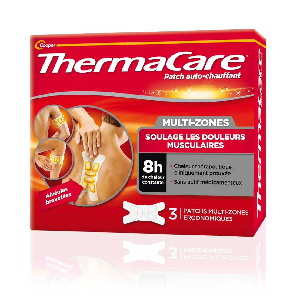 Thermacare 3 Patchs Chauffants Multi Zones
