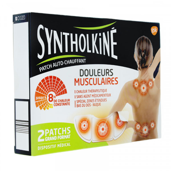 Syntholkiné patchs chauffants grand format x2