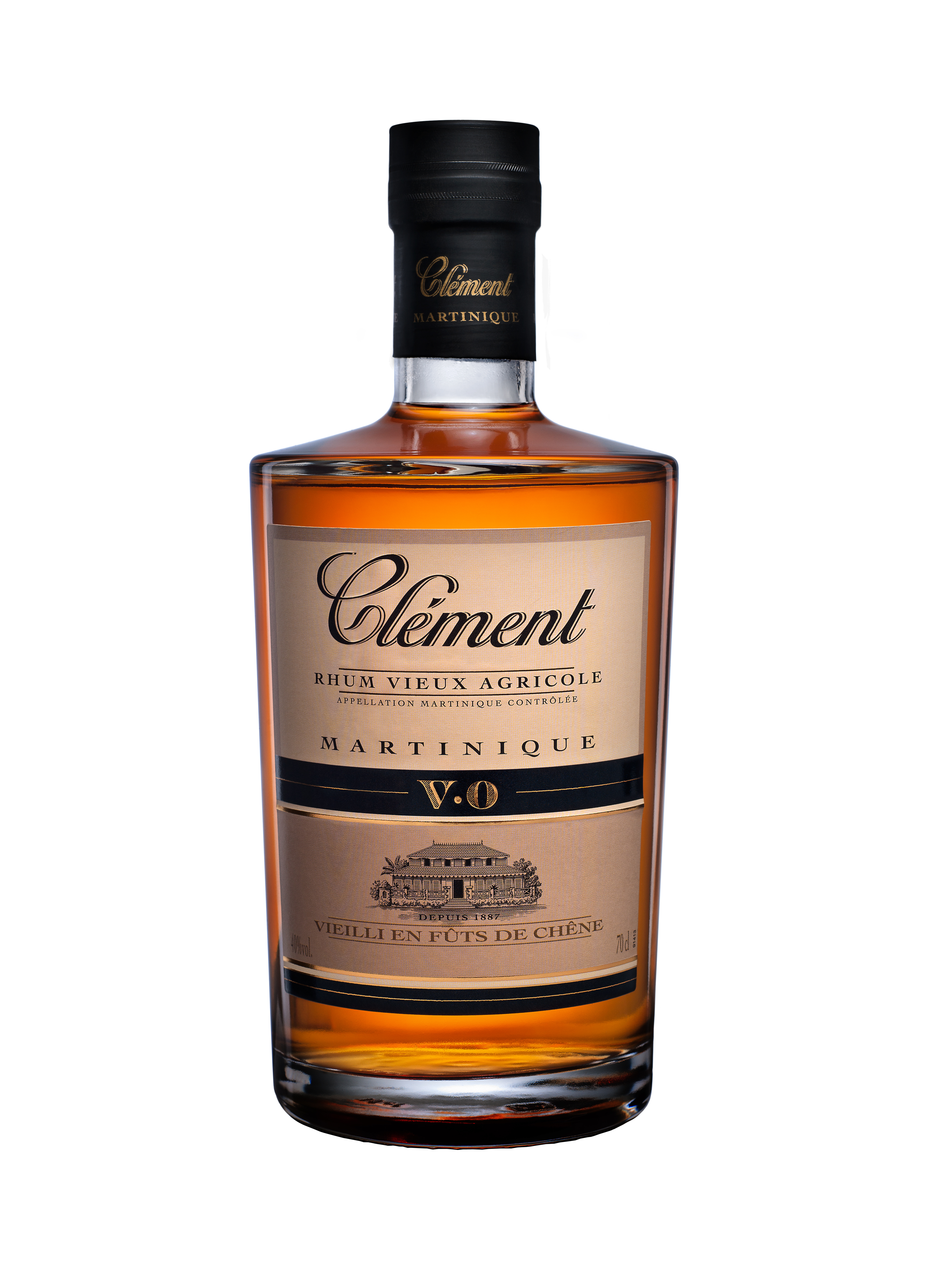 Rhum vieux Clément V.O - Martinique, 40% vol. - 70 cl