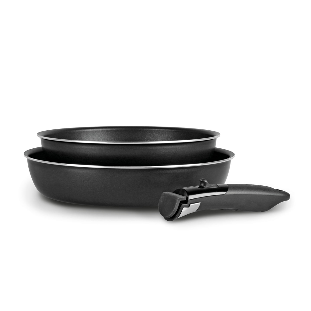 Lot de 2 Poêles aluminium Sitram 24/28 cm