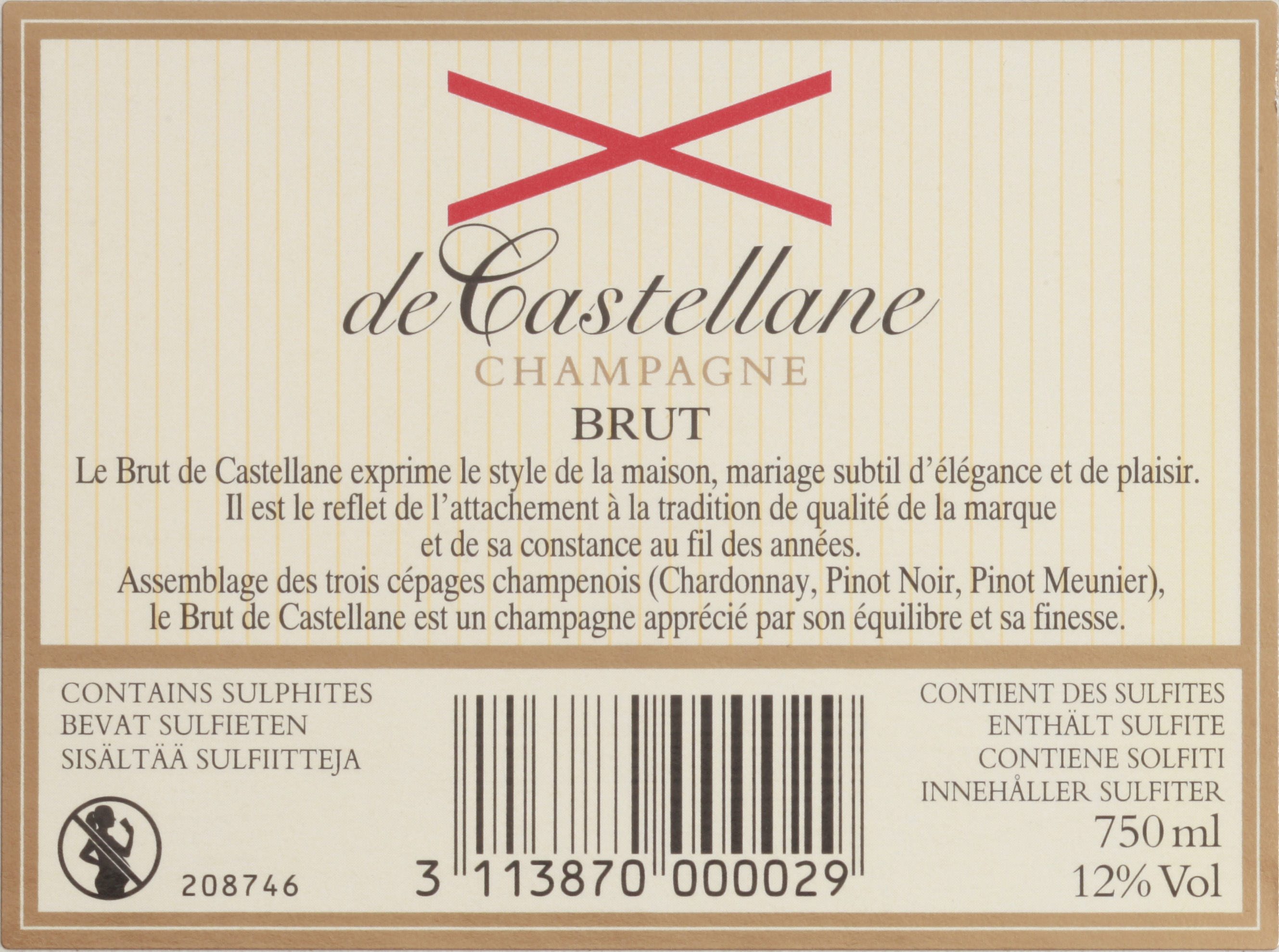 Champagne de Castellane, 12% vol. - Brut - 75 cl