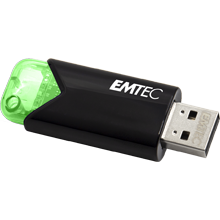 Emtec Click Easy lecteur USB flash 64 Go USB Type-A 3.2 Gen 1 (3.1 Gen 1) Noir, Vert