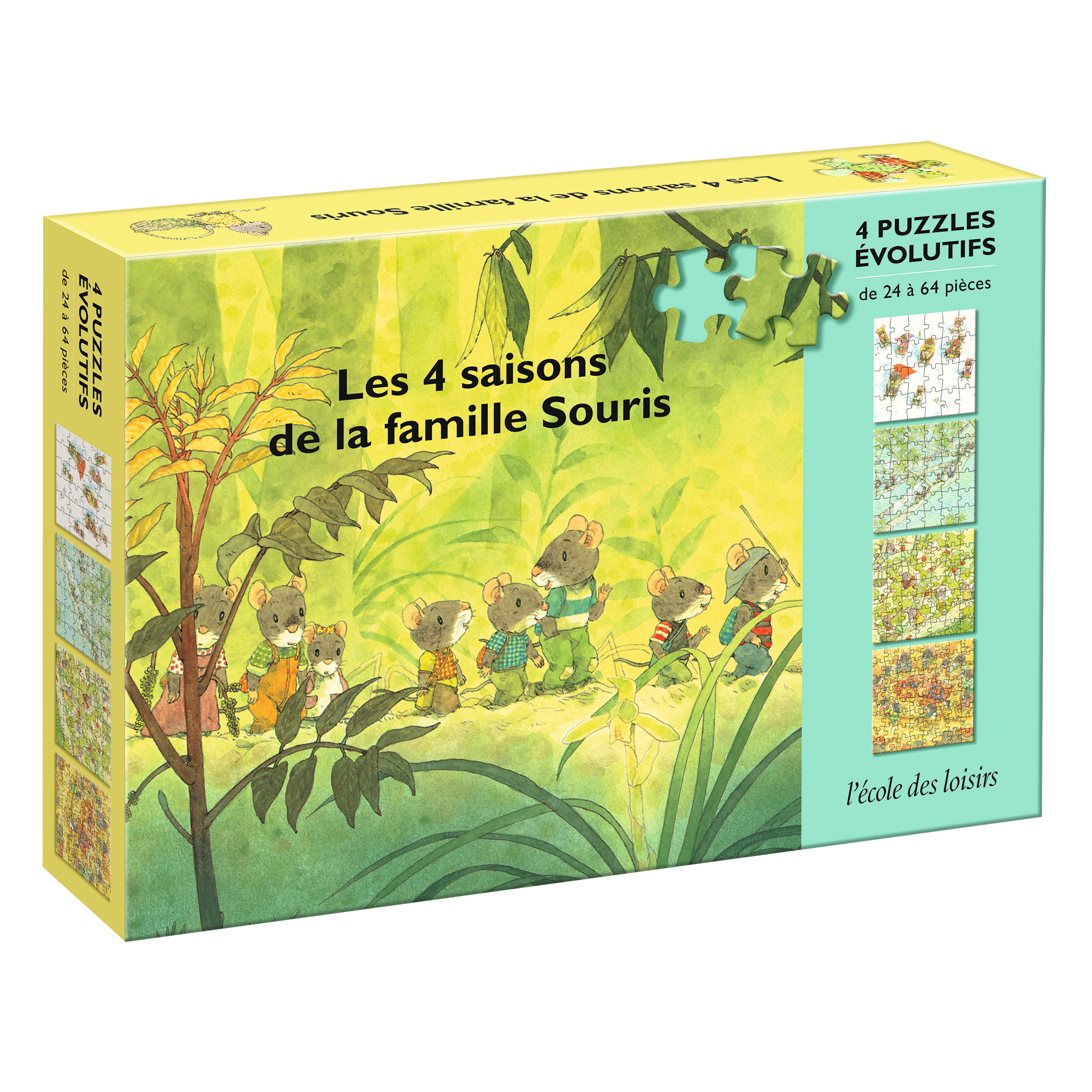 Les 4 saisons de la famille souris (Coffret)