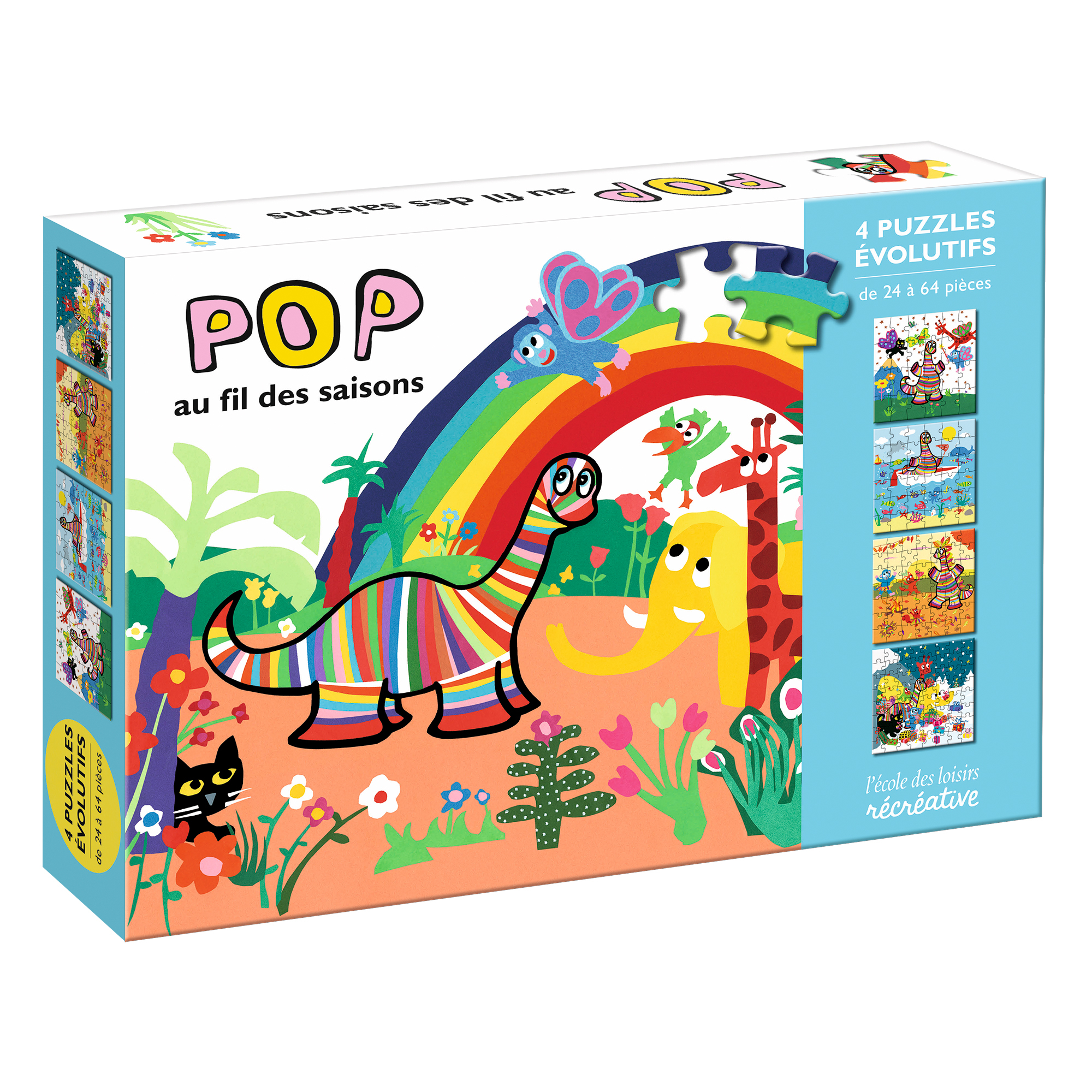 Pop au fil des saisons ! 4 puzzles évolutifs (Broché)