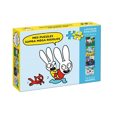 Mes puzzles supra méga rigolos - (4 puzzles évolutifs) (Coffret)