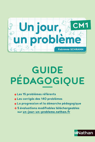 Un jour, un problème CM1 : guide pédagogique + cahier de l'élève (Broché)