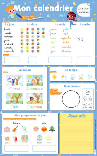 Les Posters ardoises - Mon Calendrier (Broché)