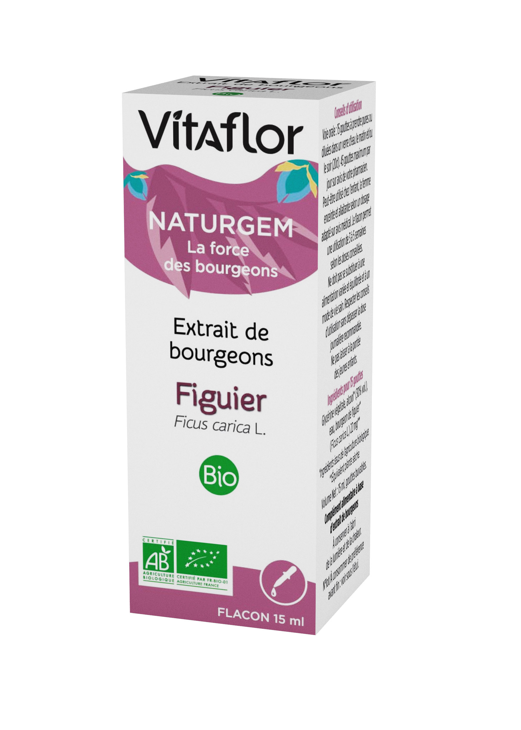 Extrait de bourgeons bio figuier flacon 15ml