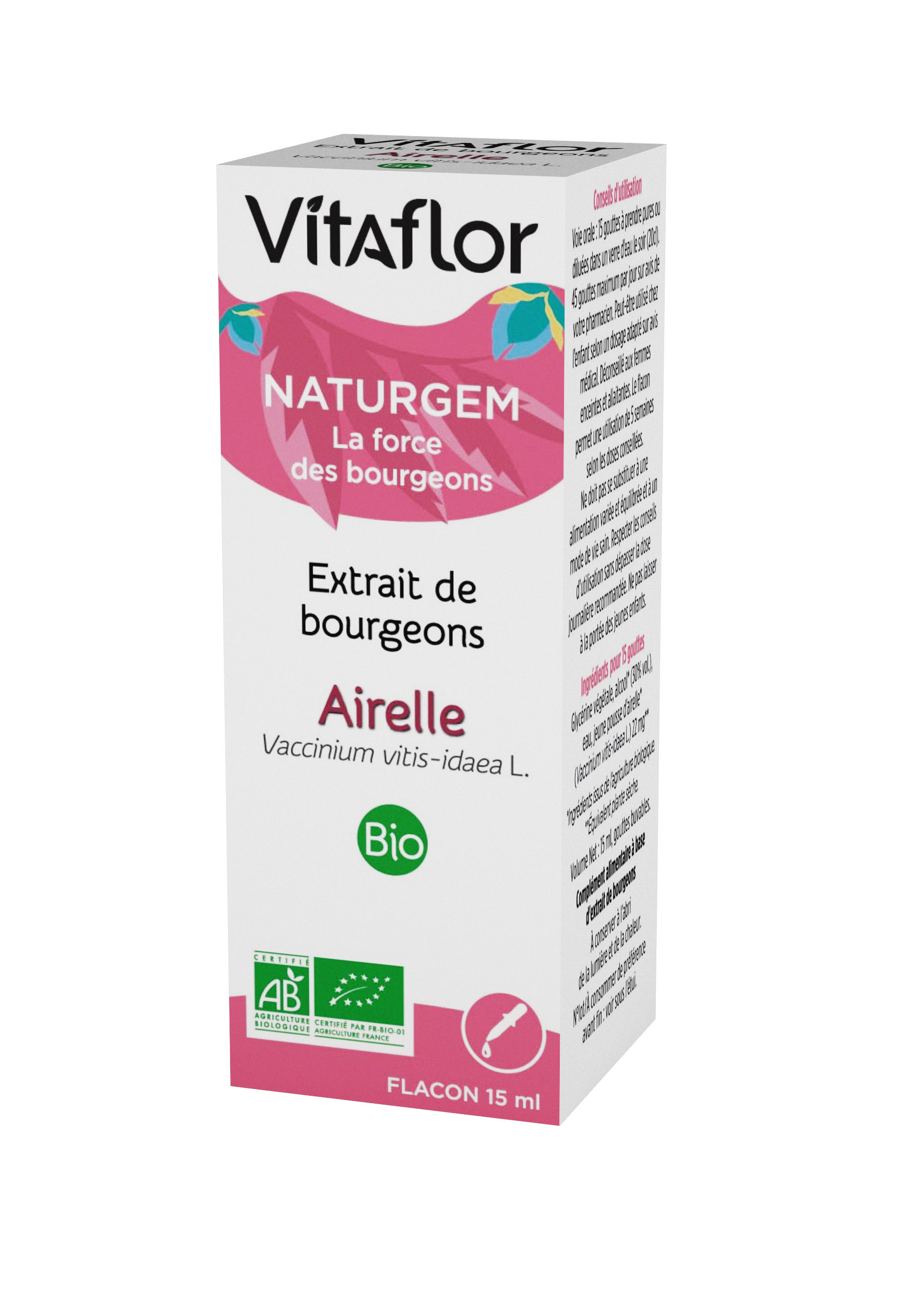 Extrait de bourgeon airelle bio 15ml