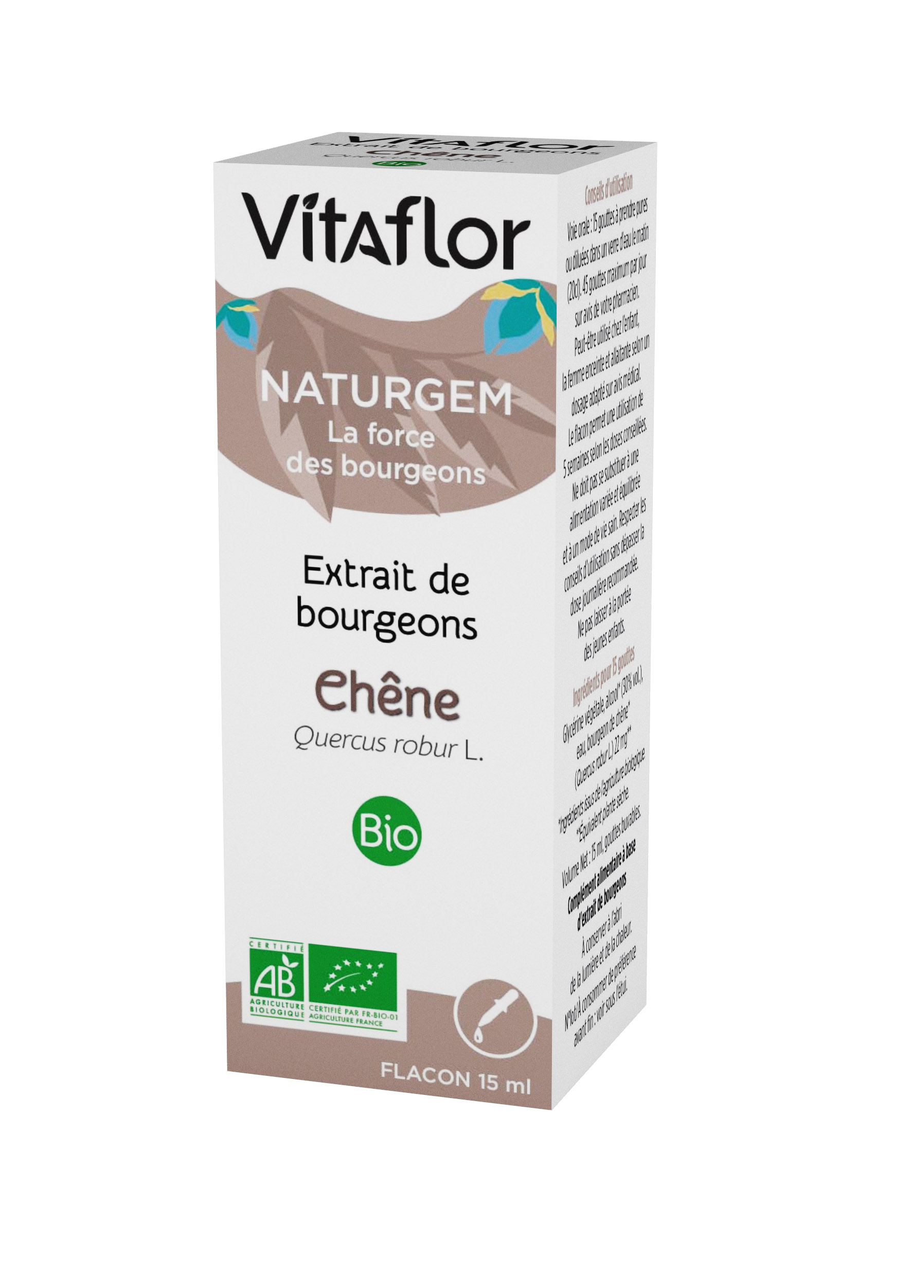 Extrait de bourgeons bio chêne 15ml